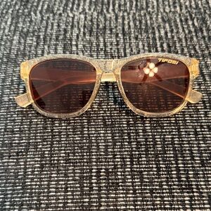 Tifosi Optics Gold and Brown Sunglasses
